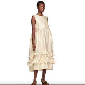 Cawley Off-White Genevieve Midi Dress